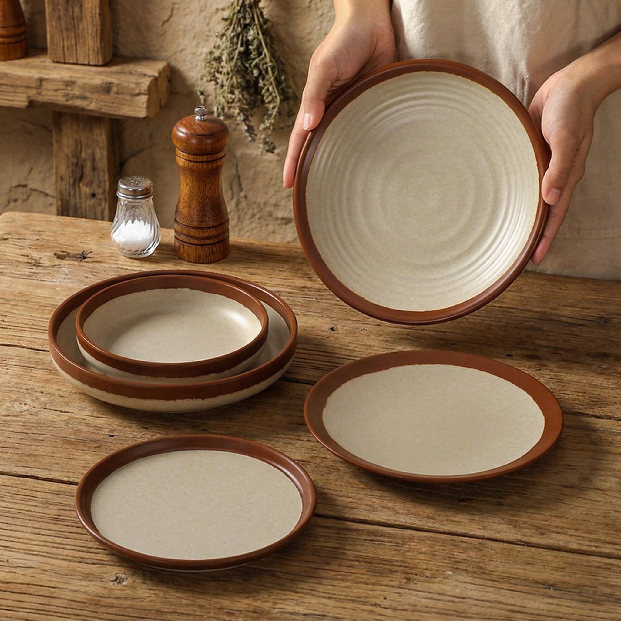 Ceramic Dinnerware Set, Minimalist Modern Style