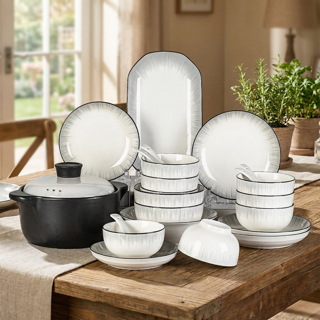 Modern Minimalist Ceramic Dinnerware Set