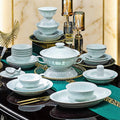 Elegant White Floral Dinnerware Set