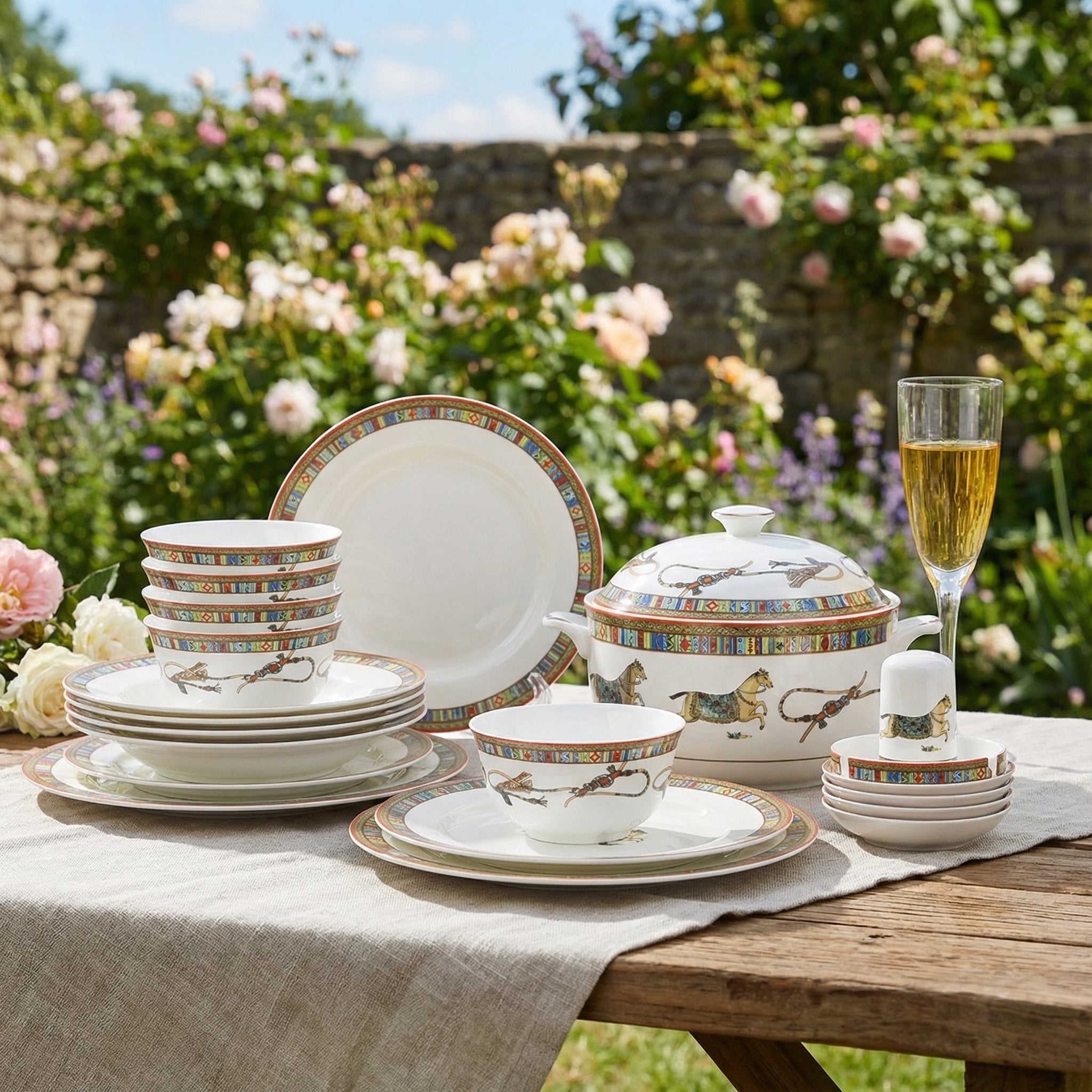 Exquisite Chinese-style Ceramic Dinnerware Set