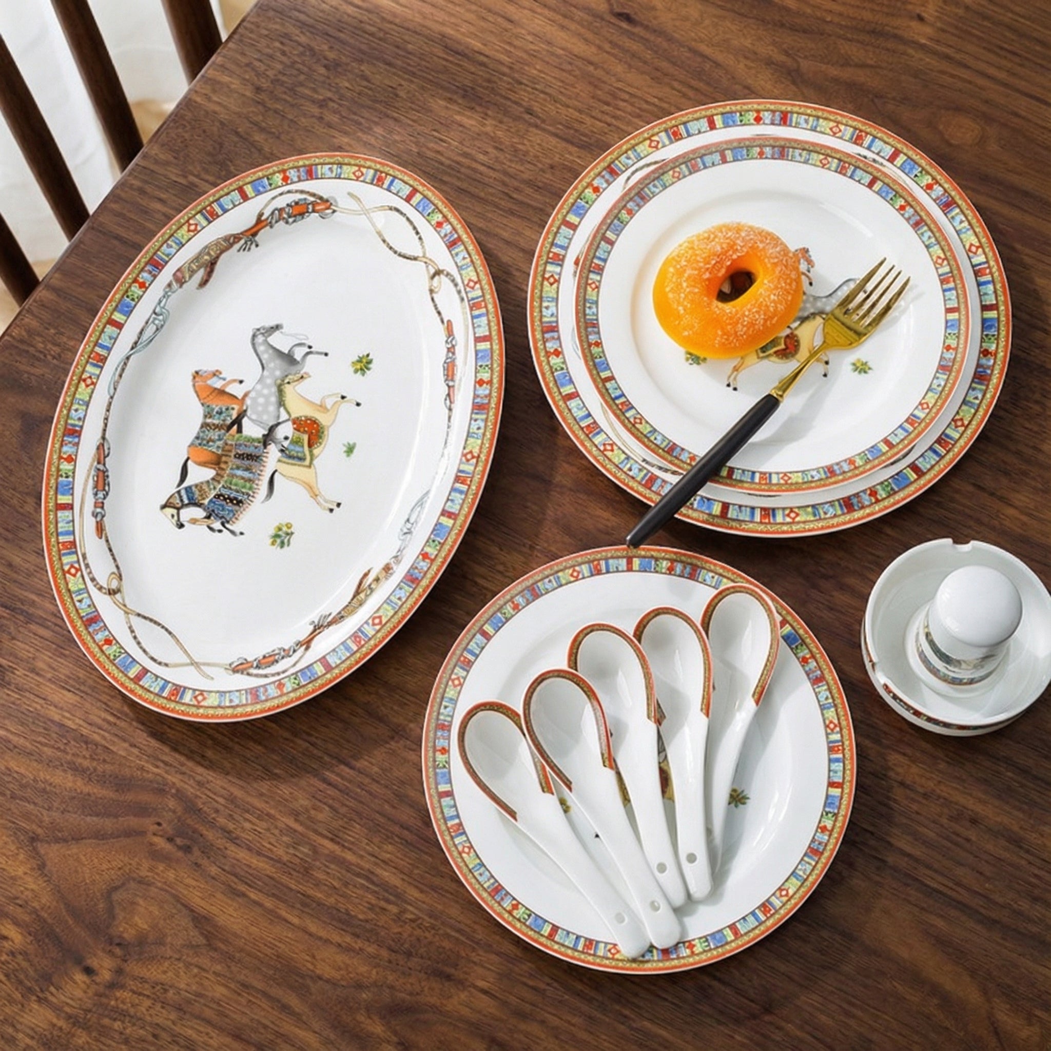 Exquisite Chinese-style Ceramic Dinnerware Set
